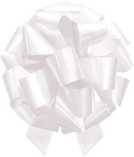 20" Incredibow White Lacquer Pullbow - SKU:54118 - UPC:071444541183 - Party Expo