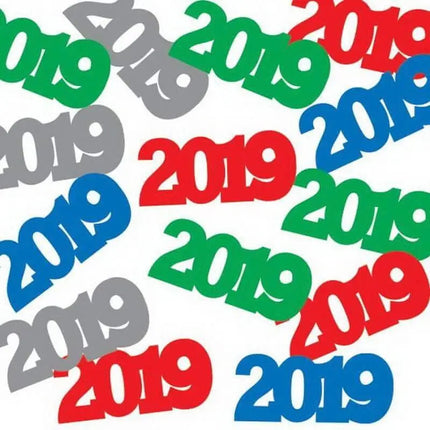 "2019" Confetti - Assorted Colors Party Expo  