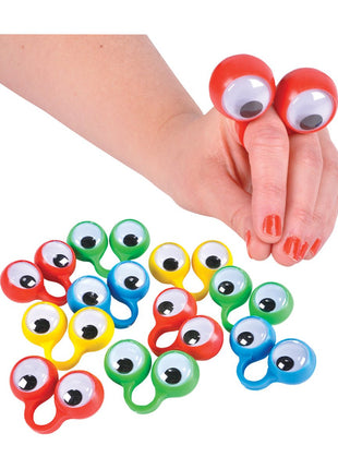 2.25" Finger Eye Puppets (12ct) - SKU:CA-FINLG - UPC:097138657671 - Party Expo