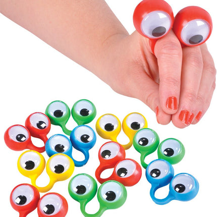 2.25" Finger Eye Puppets (12ct) - SKU:CA-FINLG - UPC:097138657671 - Party Expo