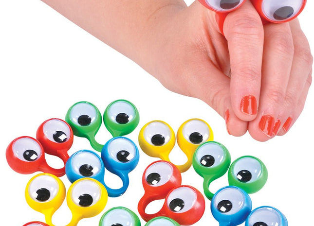 2.25" Finger Eye Puppets (12ct) - SKU:CA-FINLG - UPC:097138657671 - Party Expo