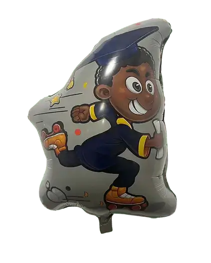 26" Boy Graduation Mylar Balloon - SKU: - UPC:273047855784 - Party Expo