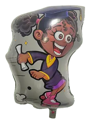 26" Girl Graduation Mylar Balloon - SKU: - UPC:273046613316 - Party Expo