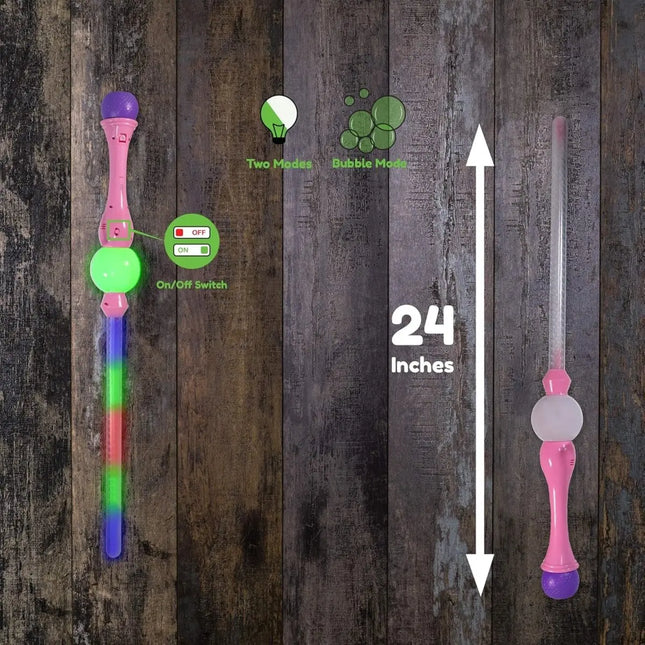 31.5" Pink Bubble Sword with 2 Bubble Solutions (1ct) Party Expo  