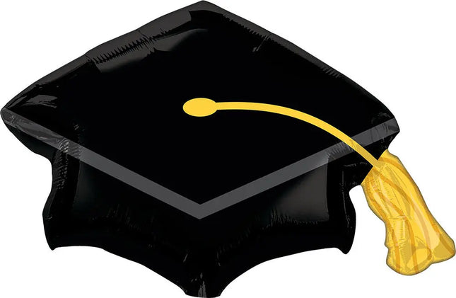 31" Black Grad Cap Mylar Balloon Party Expo  