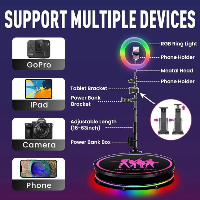 360 Photo Booth Machine (FOR RENTAL ONLY) - Party Expo