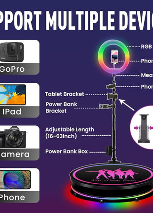 360 Photo Booth Machine (FOR RENTAL ONLY) - SKU: - UPC: - Party Expo