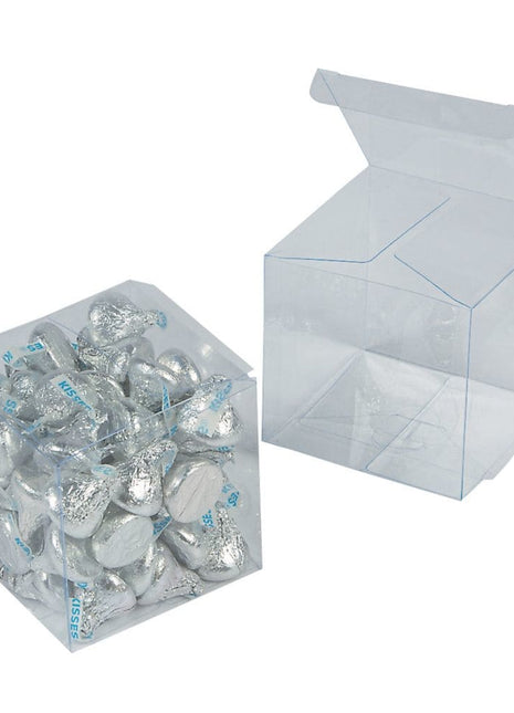 4" Clear Plastic Favor Boxes (6ct) - SKU:13705345 - UPC:889070149143 - Party Expo