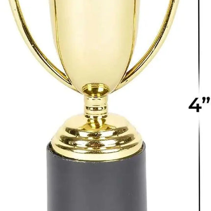 4" Gold Trophies (12ct) Party Expo  