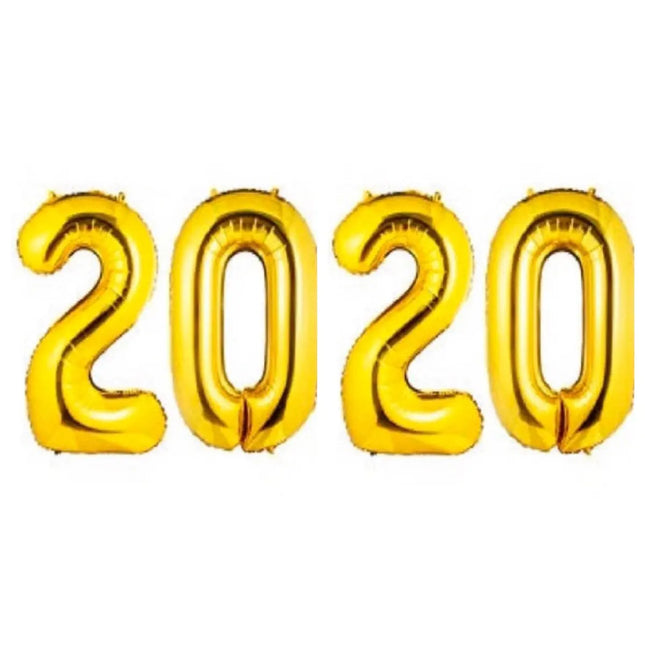 40" 2020 Gold Mylar Balloon (1ct) Party Expo  