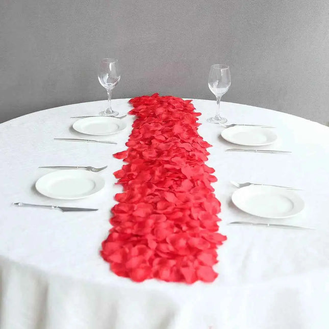 500 Red Silk Rose Petals Party Expo  
