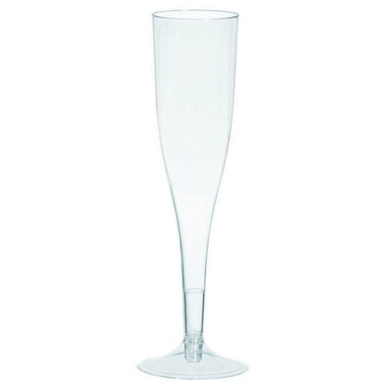 5.5oz Clear Champagne Flutes - SKU:350103.86 - UPC:048419766766 - Party Expo