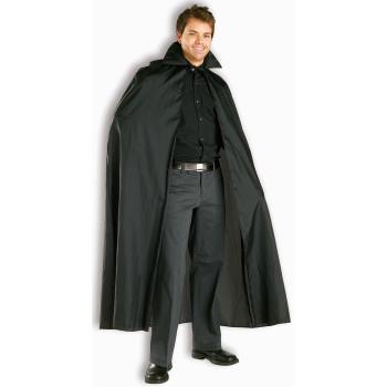 56" Black Satin Cape - SKU:51434 - UPC:721773514340 - Party Expo