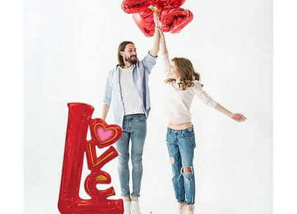 58" Big LOVE Airloonz Balloon - SKU:A4-2371 - UPC:026635423717 - Party Expo