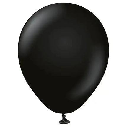 5" Kalisan Standard Black Latex Balloons (25ct.) Party Expo  
