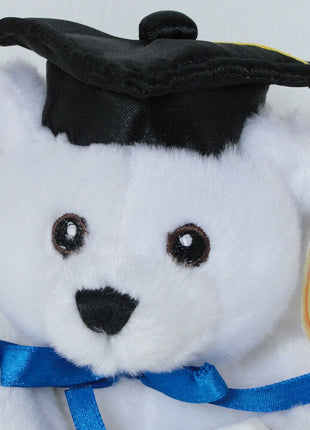 6" White Graduation Bear (1ct) - SKU:A9674BD/W - UPC:702210096742 - Party Expo