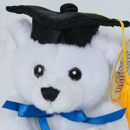 6" White Graduation Bear (1ct) Party Expo  