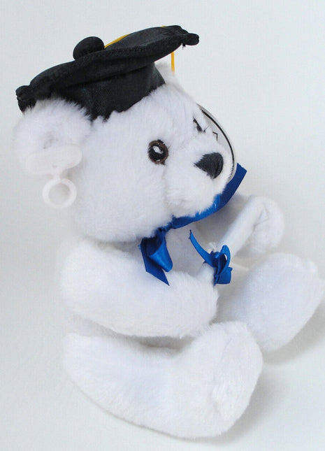 6" White Graduation Bear (1ct) - SKU:A9674BD/W - UPC:702210096742 - Party Expo