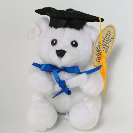 6" White Graduation Bear (1ct) Party Expo  