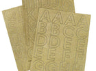 62 Letters Sticker Pack Gold - SKU:98889 - UPC:749567988894 - Party Expo