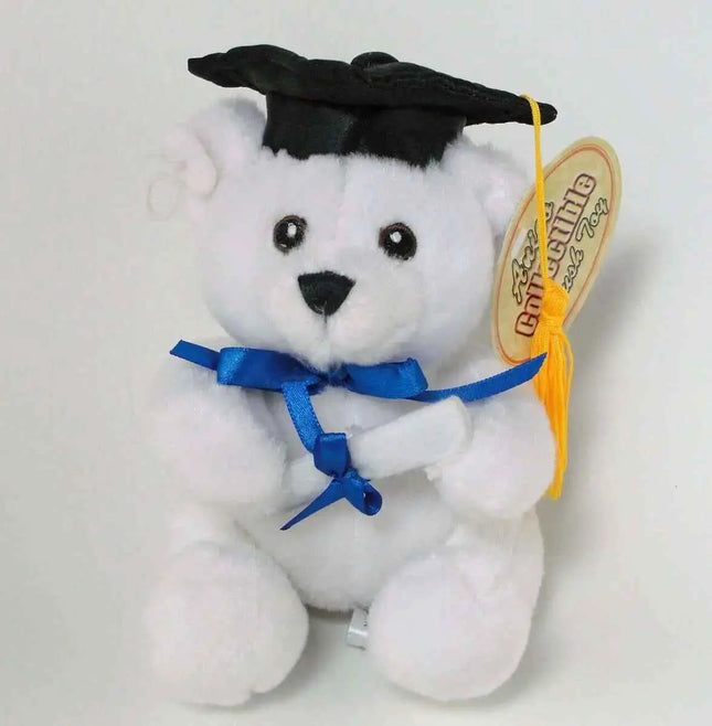 6" White Graduation Bear (1ct) Party Expo  