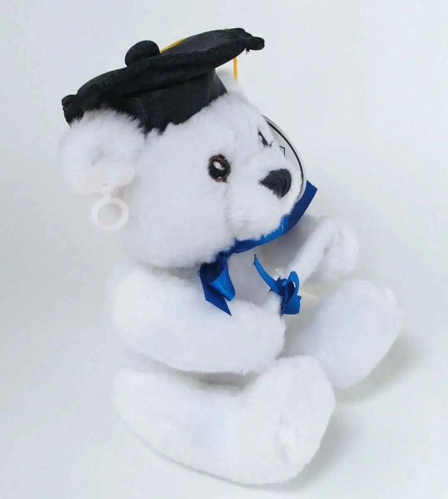 6" White Graduation Bear (1ct) Party Expo  