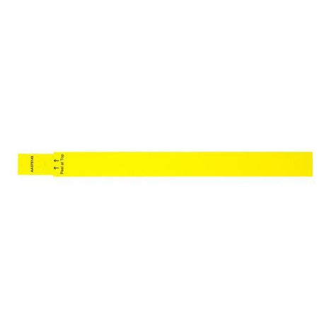 7/8 SecurBand® Wristband - Yellow (100 Count) - SKU:116277 - UPC:708450675143 - Party Expo