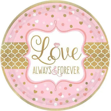 7" Sparkling Wedding Paper Plates (8ct) Party Expo  