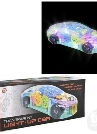 8" Light-Up Transparent Car - SKU:VE-CARLI - UPC:097138926753 - Party Expo