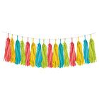 8ft Serape Tissue Paper Tassel Garland - SKU:324361 - UPC:039938414559 - Party Expo