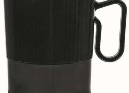 8oz Black Plastic Coffee Cups (20pcs) - SKU:359630.10 - UPC:048419868798 - Party Expo