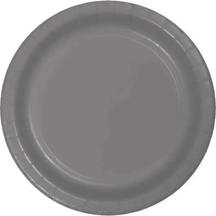 9" Glamour Gray Plates (24ct) Party Expo  