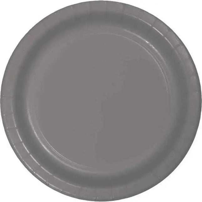 9" Glamour Gray Plates (24ct) Party Expo  