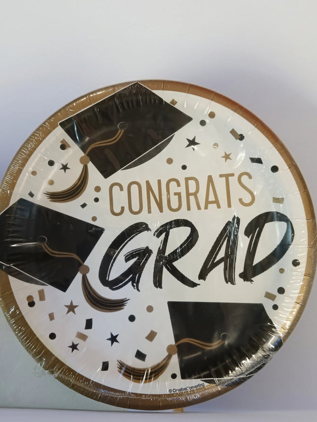 9" Golden Grad Plate (50 count) Party Expo  