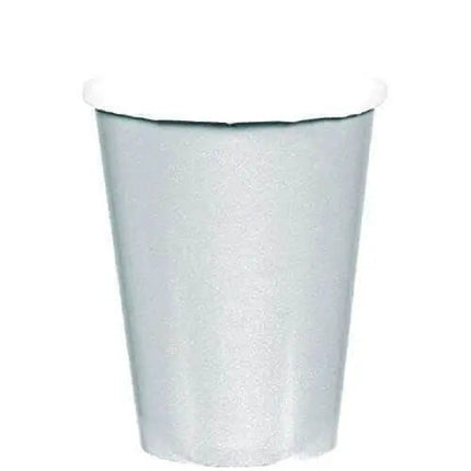 9oz Silver Paper Cups (8ct) - Party Expo