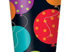 9oz Birthday Cheer Paper Cups (8ct) - SKU:45786 - UPC:011179457861 - Party Expo