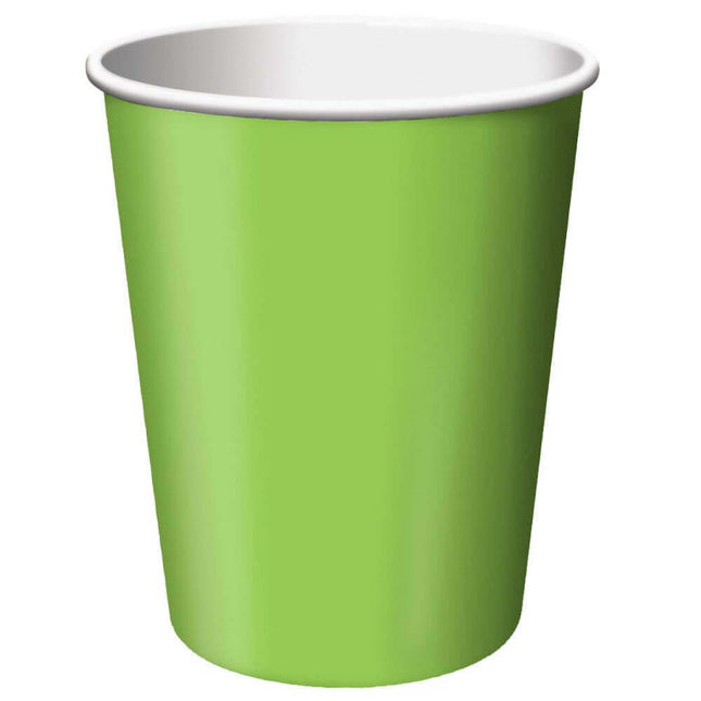 9oz Fresh Lime Cups (8ct) - SKU:563123B - UPC:073525807119 - Party Expo