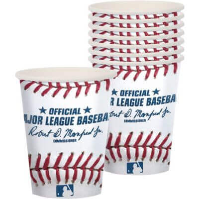 9oz Major League Baseball Paper Cups (8ct) - SKU:581097 - UPC:013051609450 - Party Expo