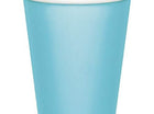 9oz Pastel Blue Hot & Cold Paper Cups (8ct) - SKU:563279- - UPC:092352521678 - Party Expo