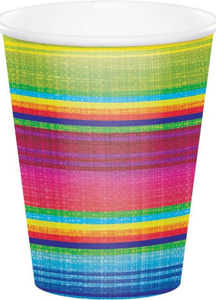 9oz Serape Fiesta Party Cup - SKU:322287 - UPC:039938390129 - Party Expo