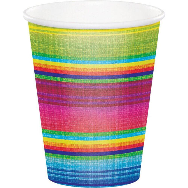 9oz Serape Fiesta Party Cup - SKU:322287 - UPC:039938390129 - Party Expo