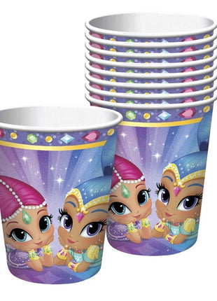 9oz Shimmer and Shine Paper Cups (8ct) - SKU:581653 - UPC:013051659981 - Party Expo