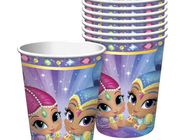 9oz Shimmer and Shine Paper Cups (8ct) - SKU:581653 - UPC:013051659981 - Party Expo