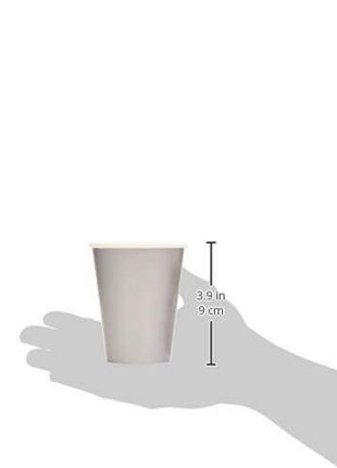 9oz Silver Paper Cups (8ct) - SKU:58015.18 - UPC:048419072287 - Party Expo