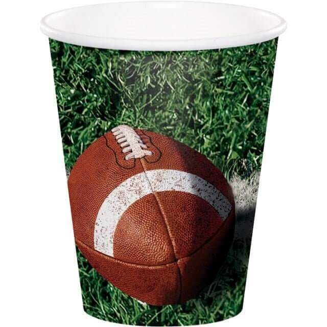 9oz Tailgate Rush Paper Cups (8ct) - SKU:376151 - UPC:039938124199 - Party Expo