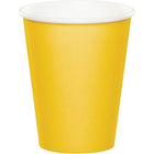 9oz Yellow Hot & Cold Paper Cups (8ct) - SKU:563269- - UPC:073525119465 - Party Expo