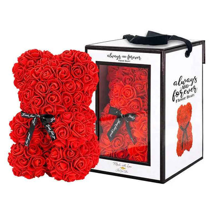 Always & Forever - Rose Flower Bear (1ct) Party Expo  
