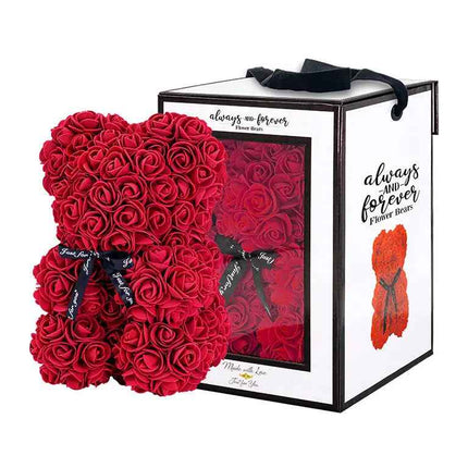 Always & Forever - Rose Flower Bear (1ct) Party Expo  
