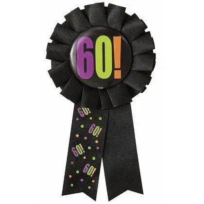 Birthday Cheer - 60th Birthday Award Ribbon - Party Expo