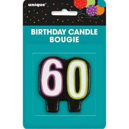 Birthday Cheer - 60th Birthday Candle - Party Expo